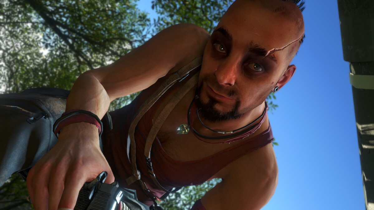 Vaas Montenegro the main antagonist of Far Cry 3, is a reckless, violent, psychopath feared by his own men. Image: Ubisoft