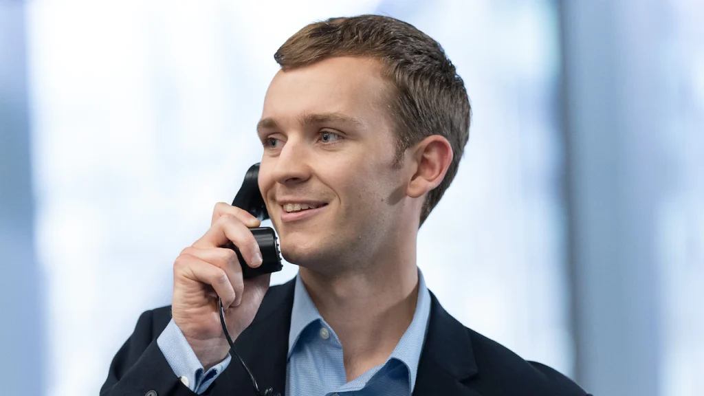 Harry Lawtey in a still from “Industry” | Photo credit: BBC