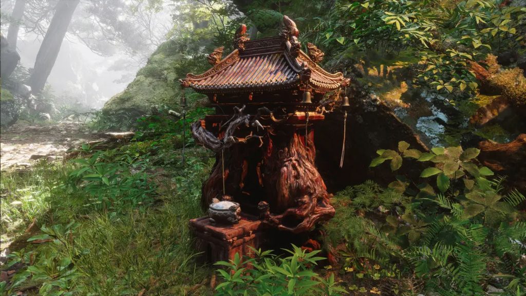 The picture shows the Shrine of the Guardian in Black Myth Wukong 