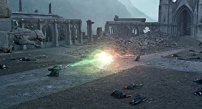 The iconic fight scene in “Deathly Hallows: Part 2” | Image: Warner Bros