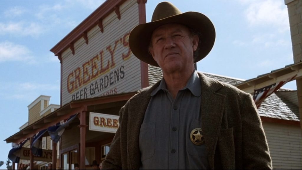 Gene Hackman in a still from Unforgiven