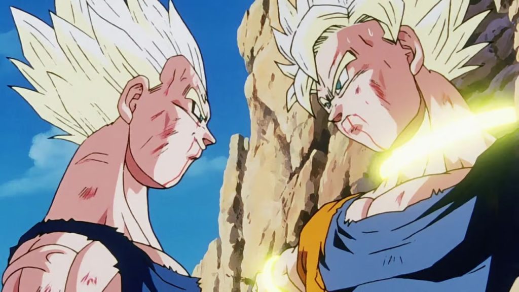 Vegeta vs Goku in the Majin Buu Saga