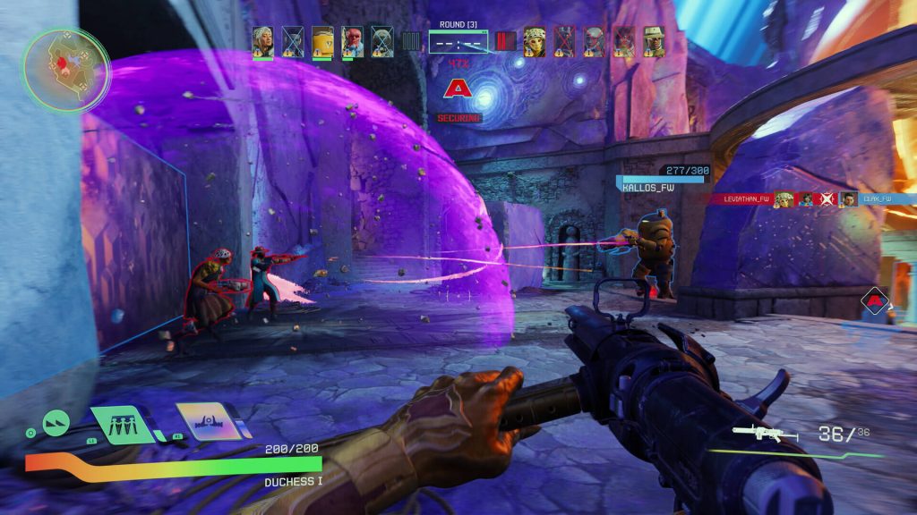 The image shows the player using one of the characters and about to engage in battle in Concord. 