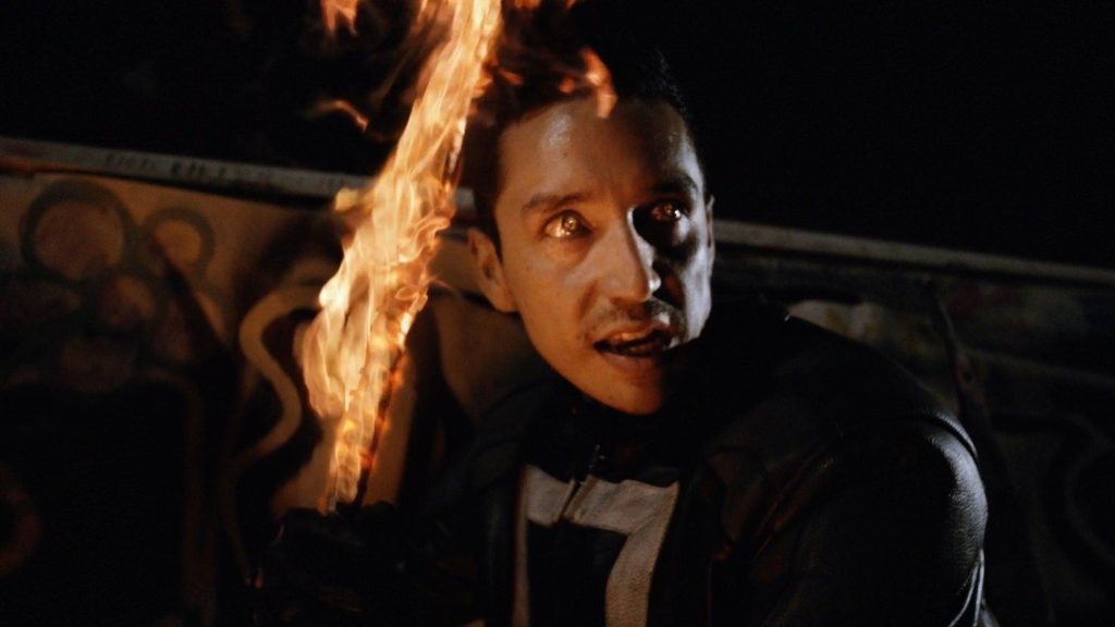 Gabriel Luna as Ghost Rider in Agents of SHIELD | Credits: ABC/Marvel Television