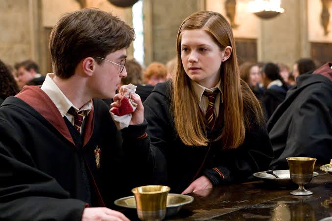 Harry as Daniel Radcliffe and Ginny as Bonnie Wright | Image: Warner Bros. 