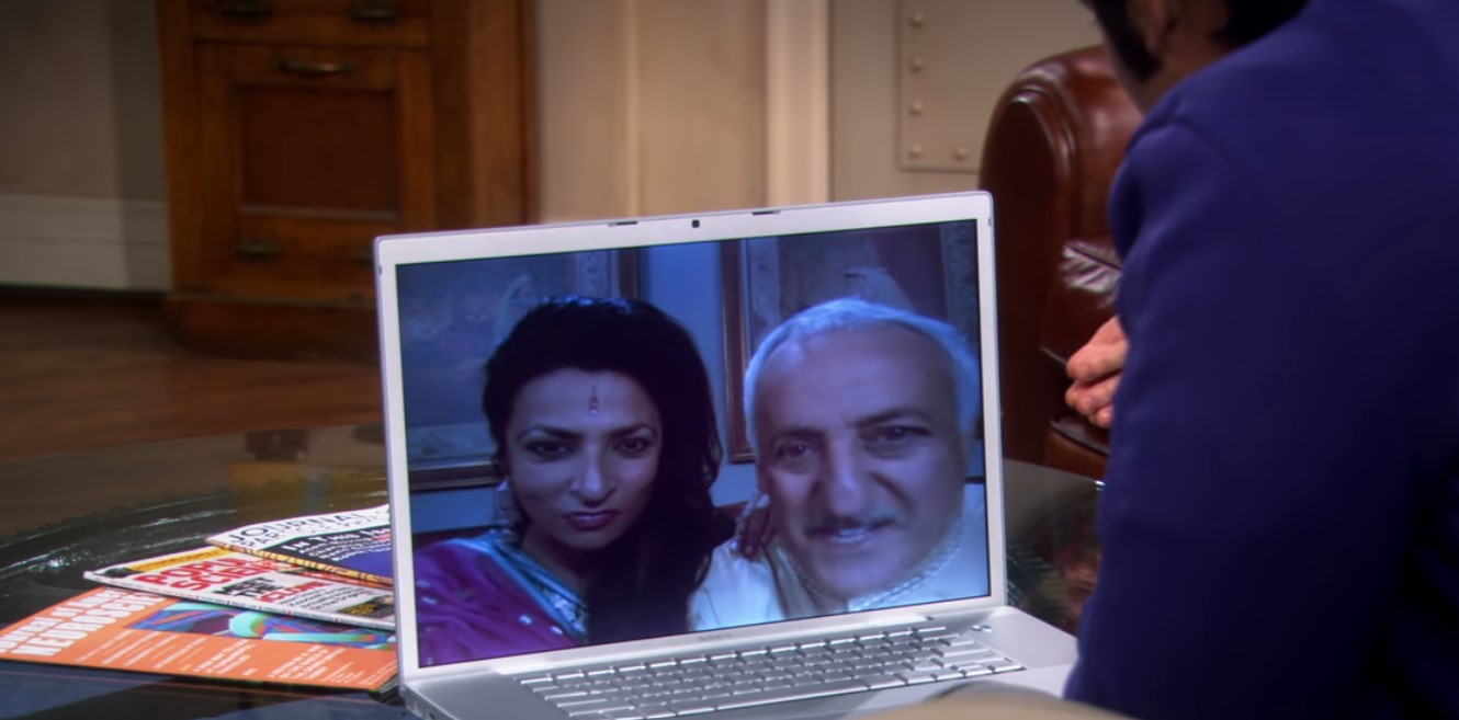 Raj's parents in The Big Bang Theory 