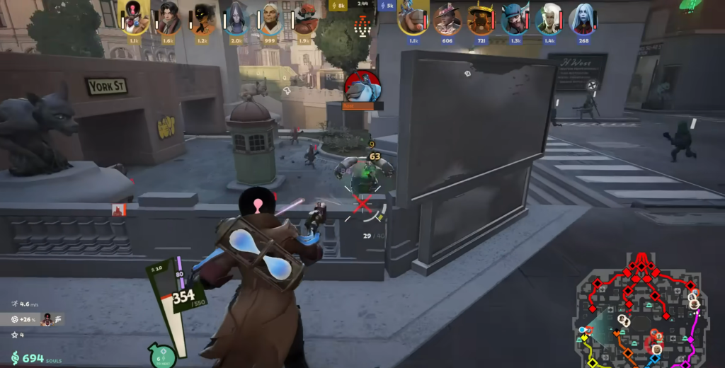 An in-game screenshot of Valve's Deadlock.