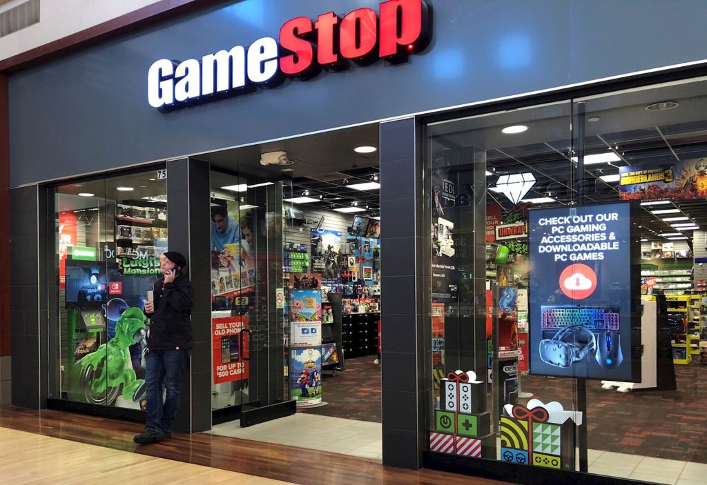 Gamestop store.