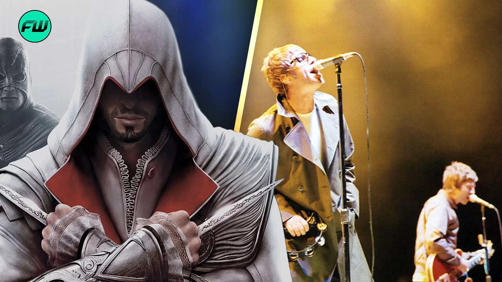 “Two worlds I never thought would collide”: Assassin’s Creed and Ubisoft Celebrate Oasis Reunion With a Parodying the Photo of Liam and Noel Gallagher