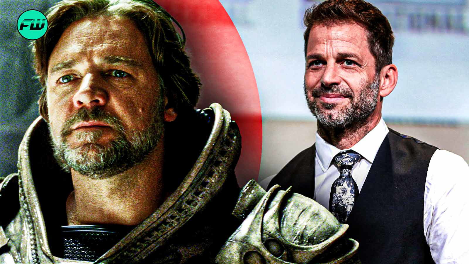 Russell Crowe and Zack Snyder