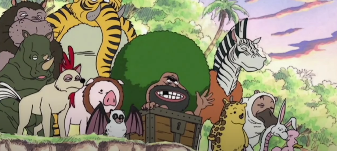 A scene from Eiichiro Oda's One Piece Episode 18 