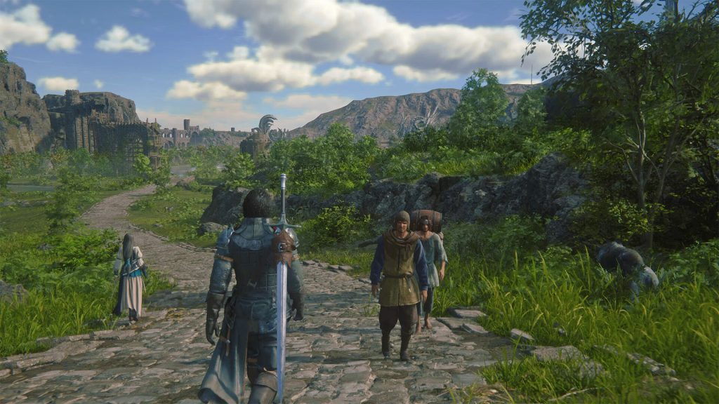 The image shows the player roaming in the world of FF16