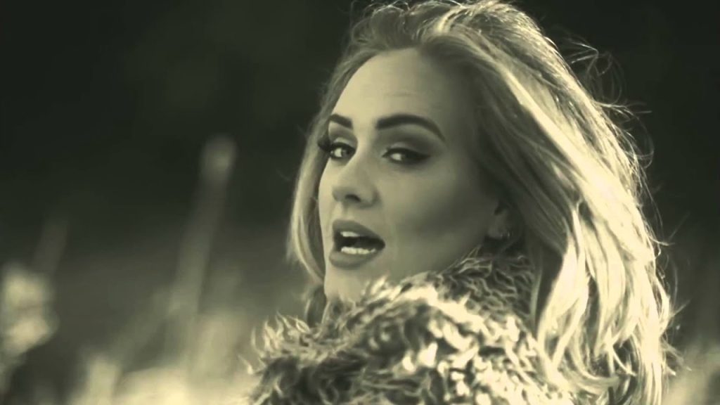 Adele in the Hello music video