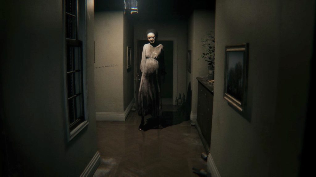 Image of a creature approaching the player character in PT