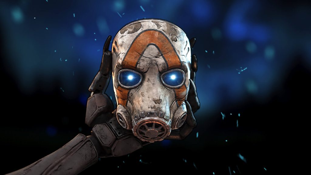 The image shows the famous mask in Borderlands 4