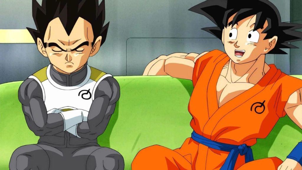 Goku and Vegeta from Dragon Ball Super anime