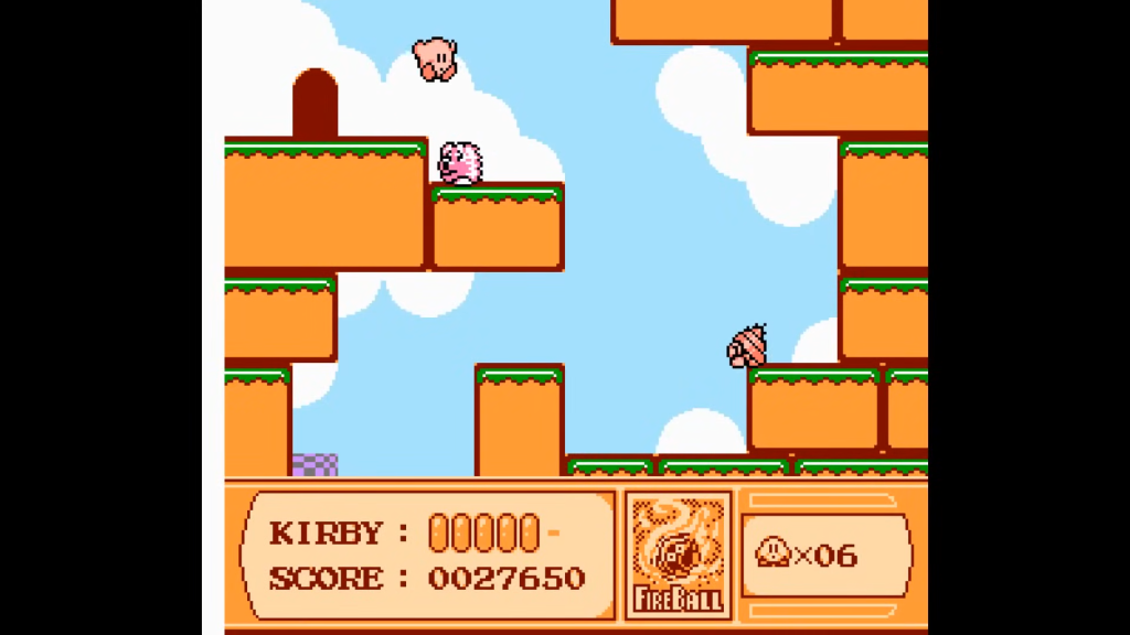 An image of Kirby's Adventure for the NES.