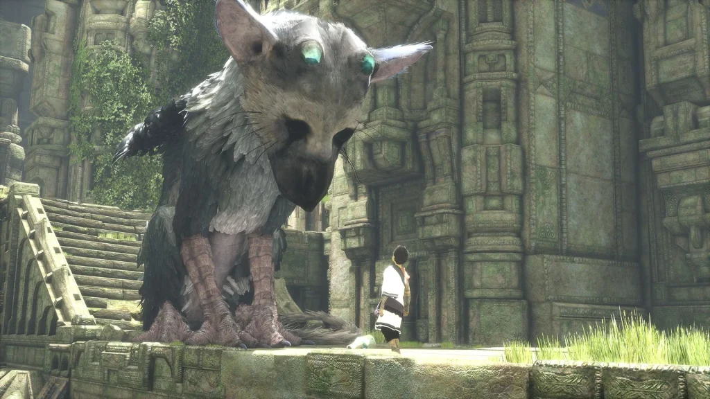 Trico and the human.