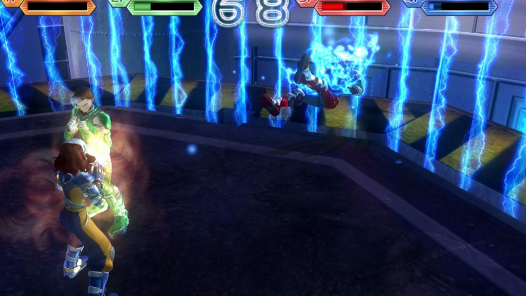 Characters fighting in Fuzion Frenzy.