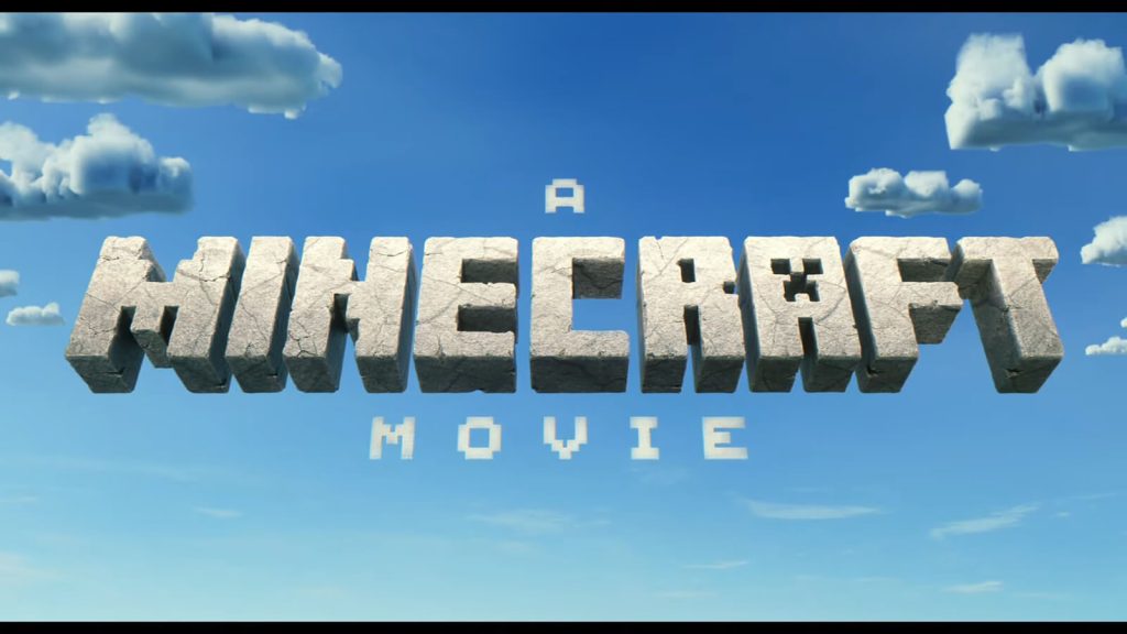 Title illustration of the video game adaptation 'A Minecraft Movie'.