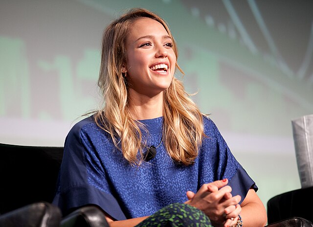 Jessica Alba at TechCrunch Disrupt