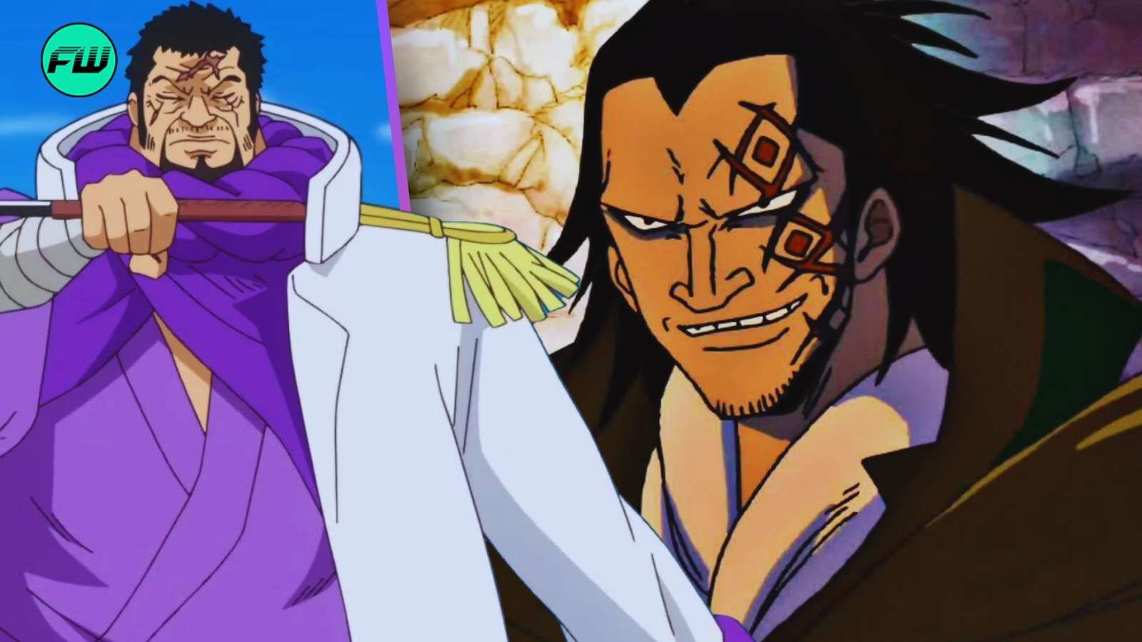 Fujitora and Dragon One Piece