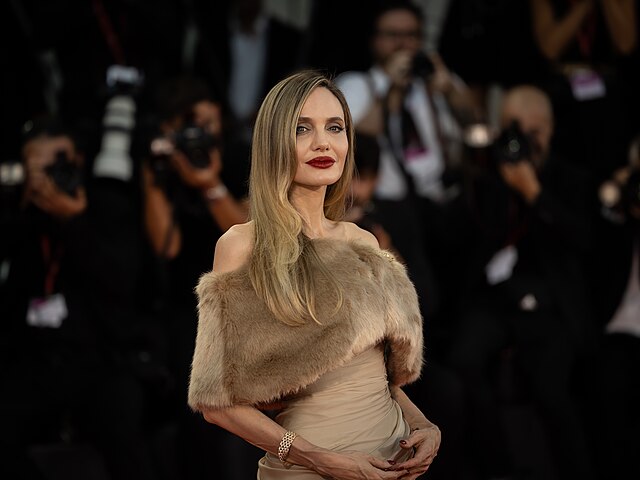 Angelina Jolie at the 81st Venice International Film Festival [Photo by Harald Krichel licensed under CC BY-SA 4.0 via Wikimedia Commons]