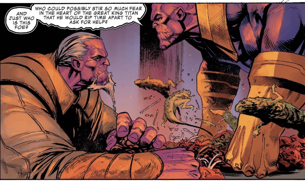 Young Thanos and King Thanos in Thanos #15 | Credits: Marvel Comics