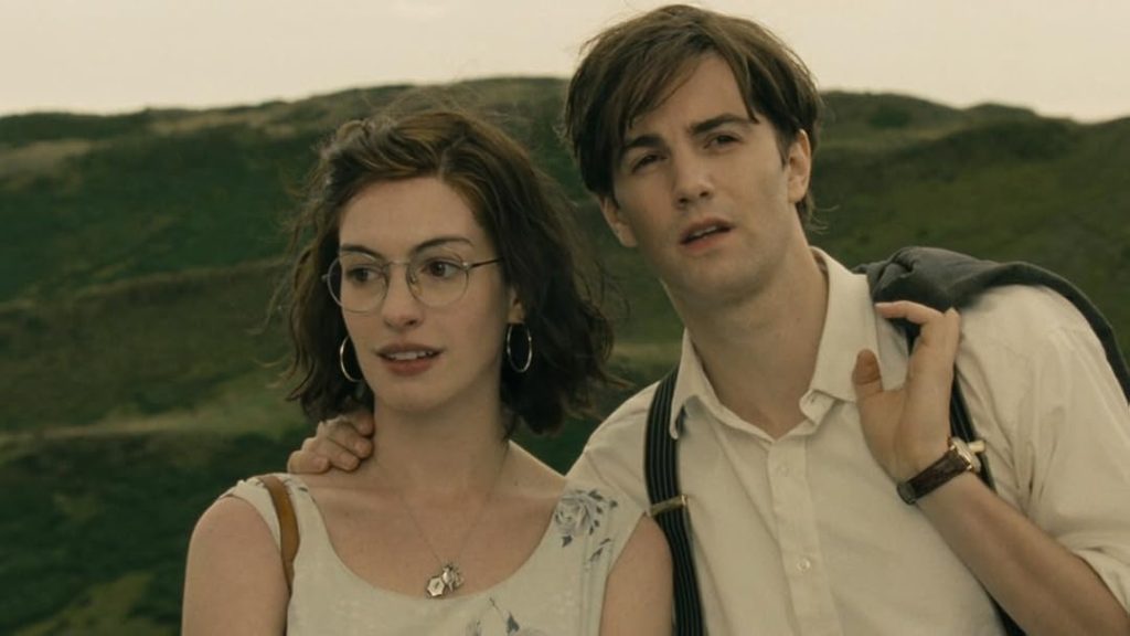 Anne Hathaway and Jim Sturgis in a still from One Day | Credit: Universal Pictures