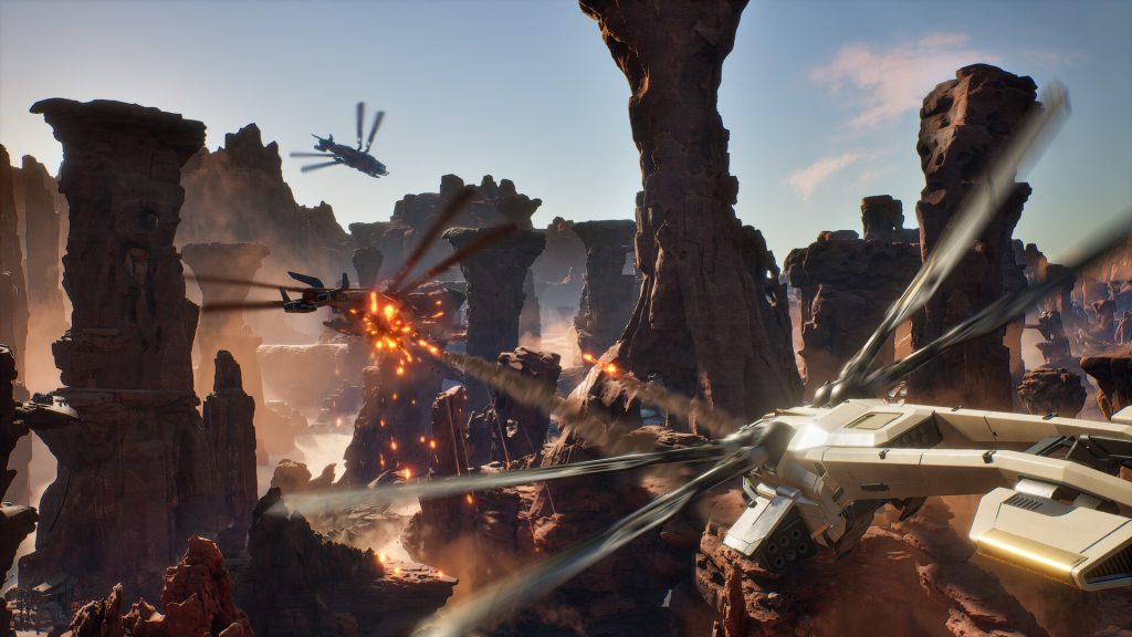 All Factions and Houses in Dune: Awakening, Explained 1 Dune: Awakening gameplay screenshot showcasing aerial combat in action.
