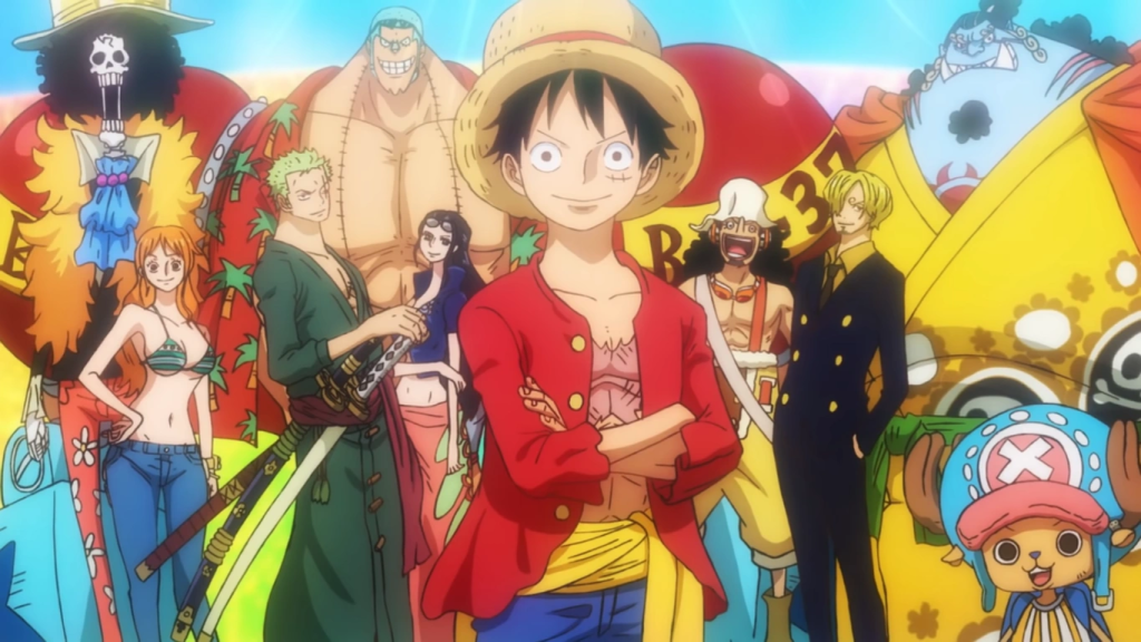 Luffy and his crew in One Piece