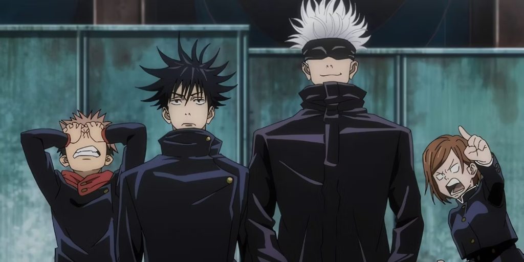 Gojo Satoru and the main cast in Jujutsu Kaisen