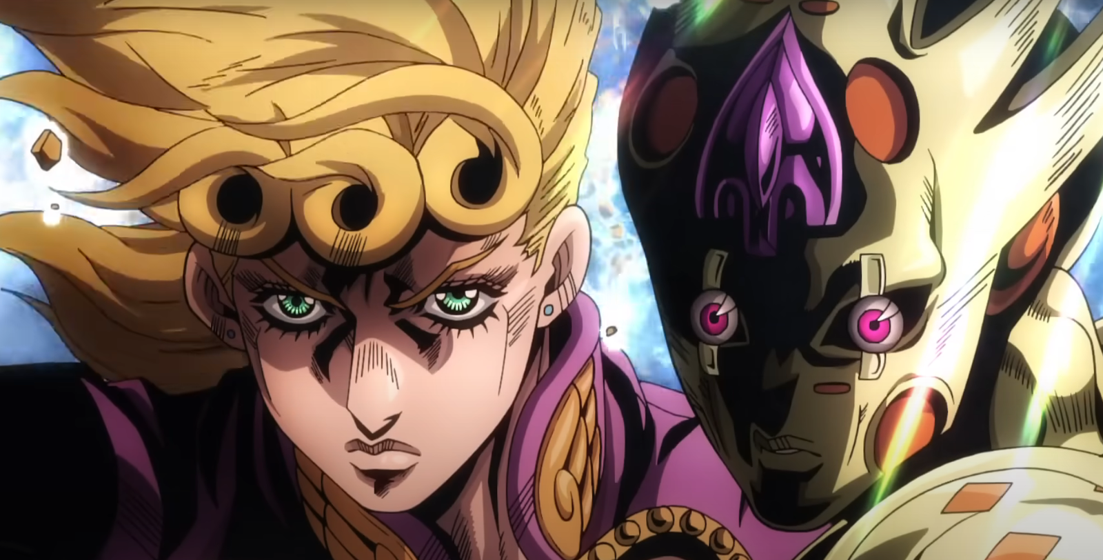 Giorno and his stand are visible in Hirohiko Araki's story JoJo