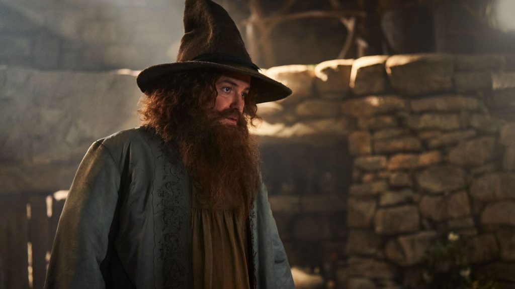 Rory Kinnear as Tom Bombadil in The Lord of the Rings: Rings of Power. 