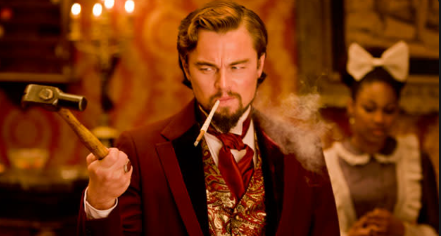 Calvin Candie, portrayed by Leonardo DiCaprio, is so despicable he makes even the seasoned director wince. 
