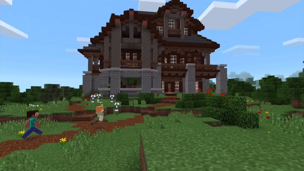 An image of Minecraft Pocket Edition from Mojang Studios.