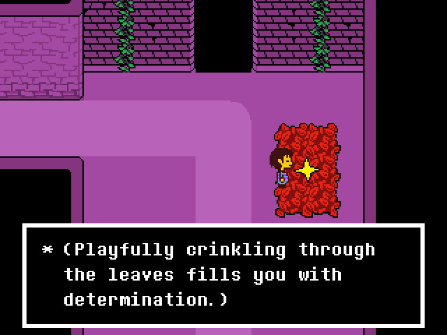 Undertale dialog with the environment.