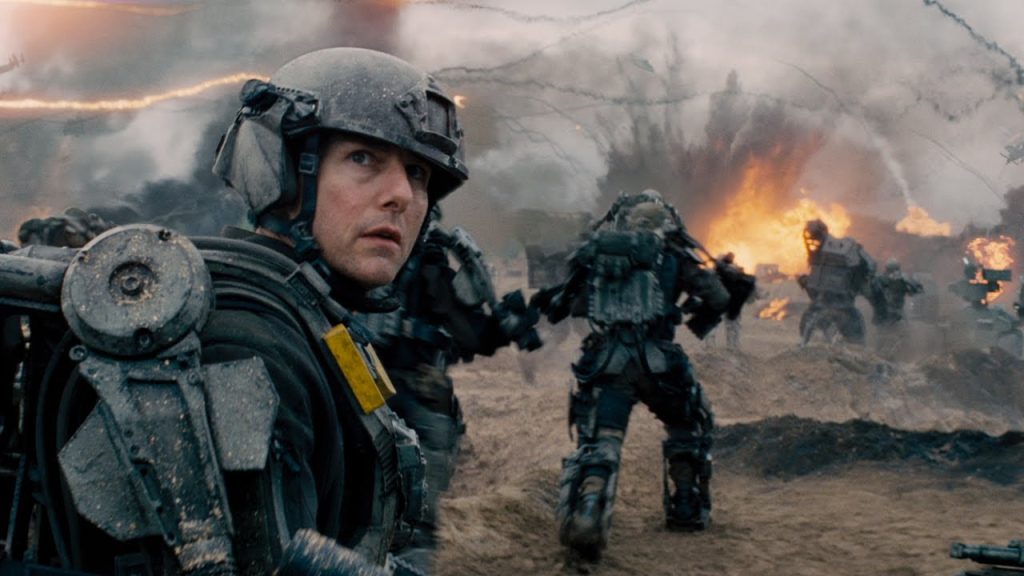 Tom Cruise as Captain Cage in Edge of Tomorrow