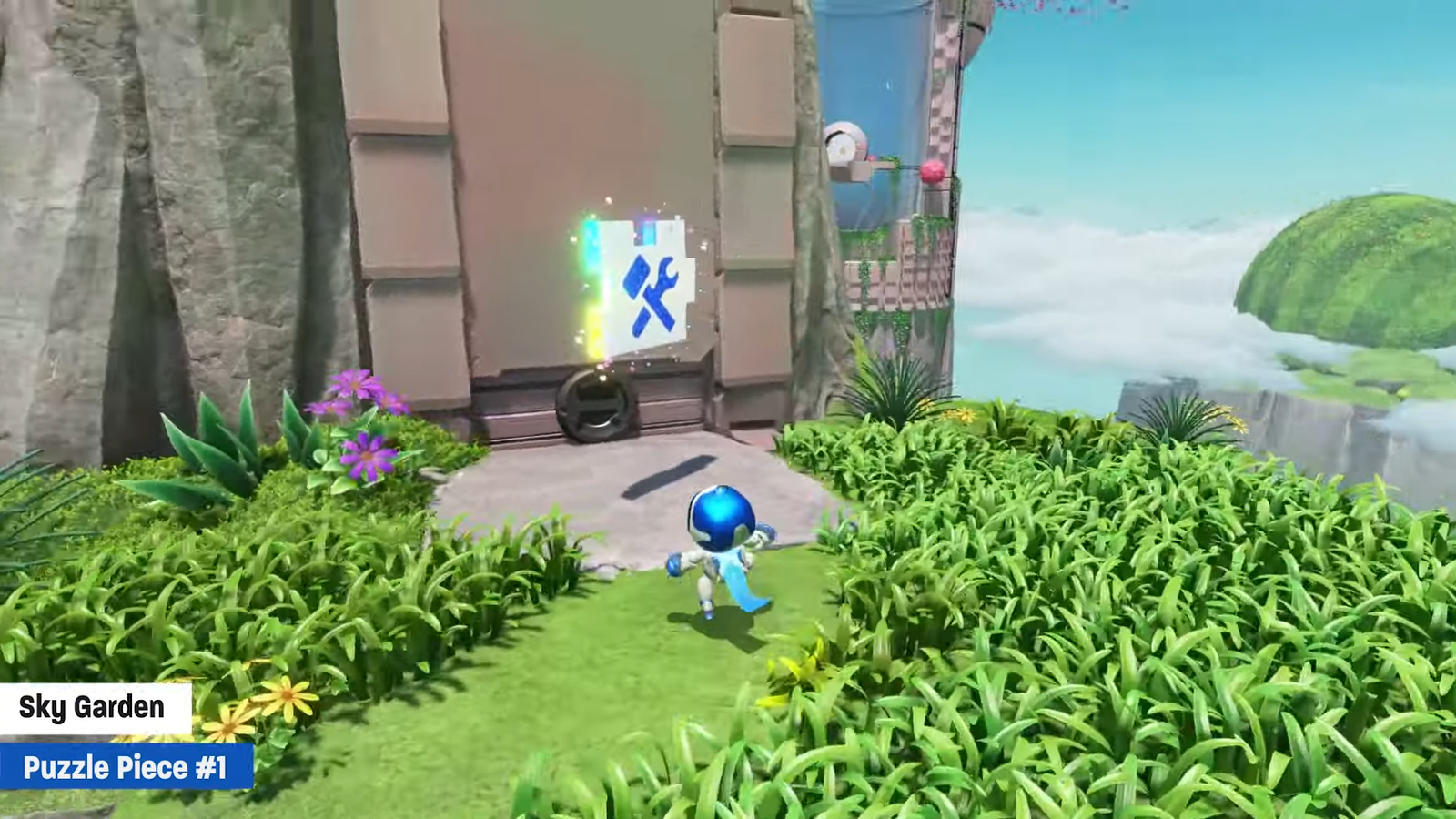 Astro Bot: Коллекционные локации Sky Garden