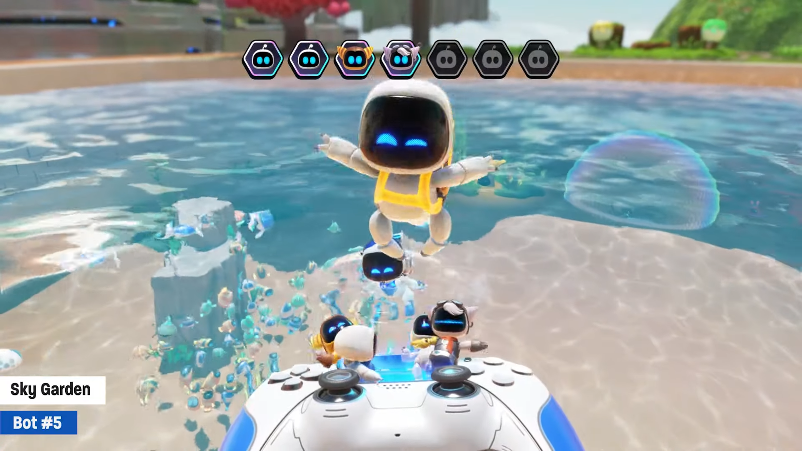 Astro Bot: Коллекционные локации Sky Garden