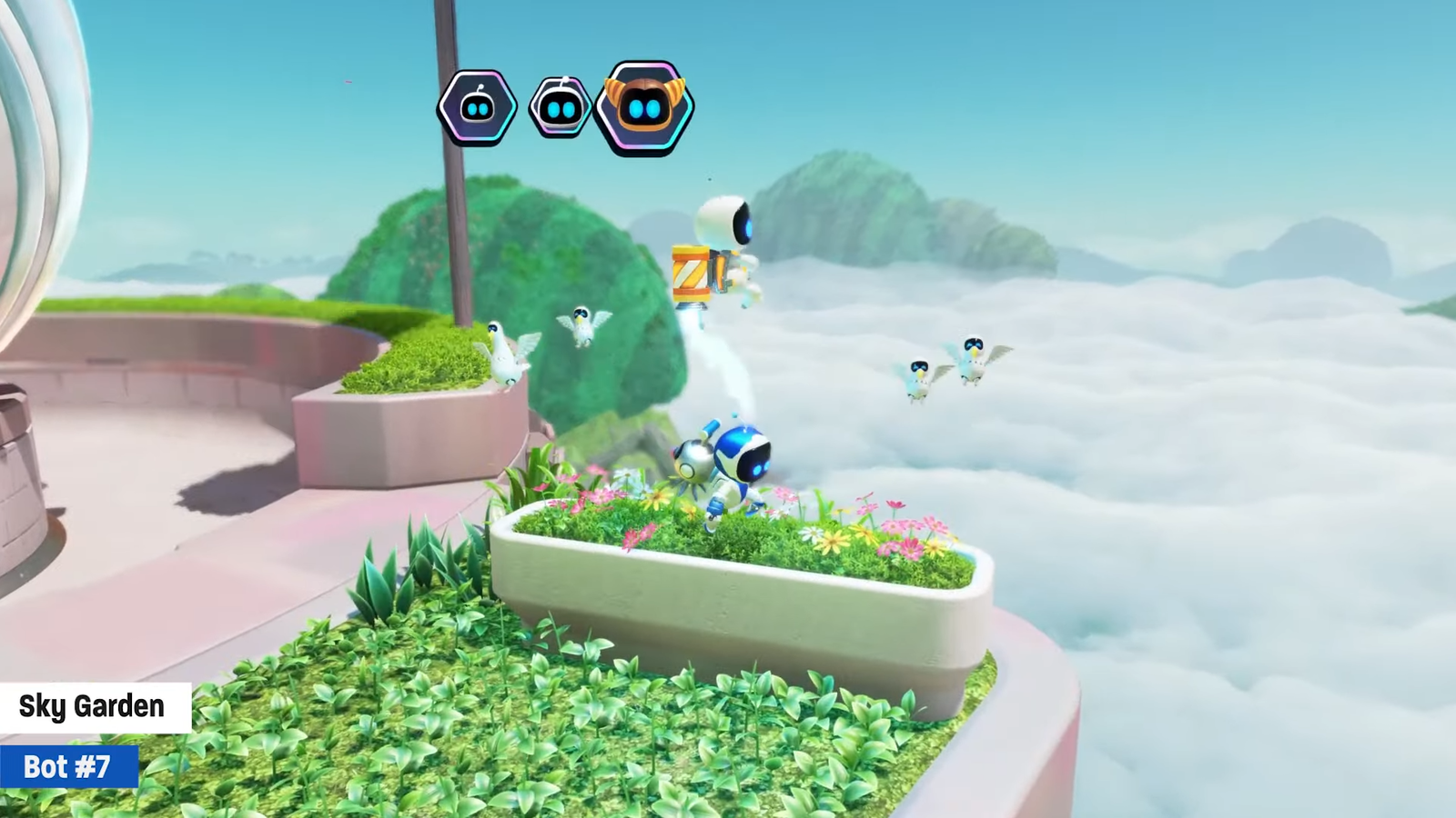 Astro Bot: Коллекционные локации Sky Garden