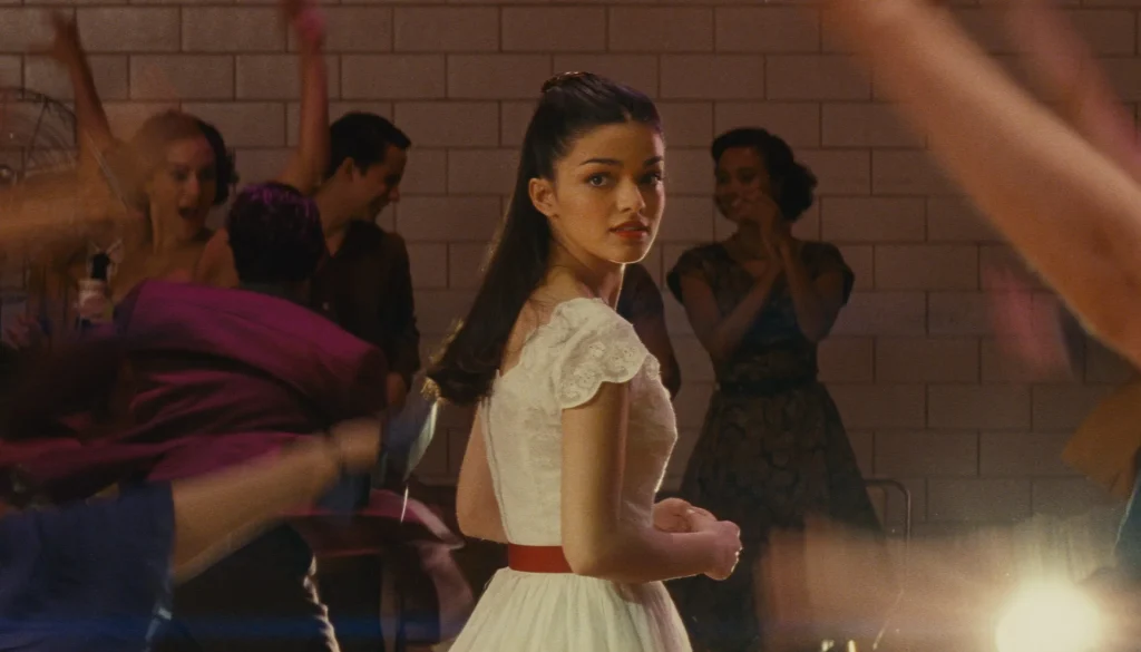 Rachel Zegler in a still from Steven Spielberg's West Side Story