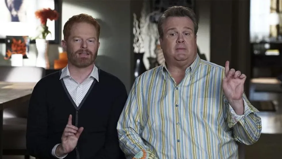 Jesse Tyler Ferguson and Eric Stonestreet in Modern Family