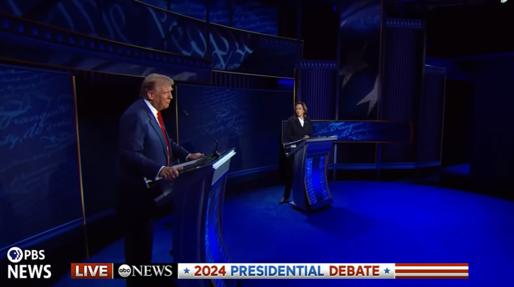 Presidential debate between Donald Trump and Kamala Harris