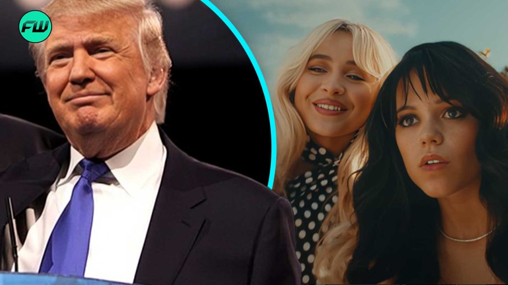 Fans Think It’s a Dig at Donald Trump –  After Jenna Ortega, Sabrina Carpenter Makes Out With an Alien At MTV VMAs