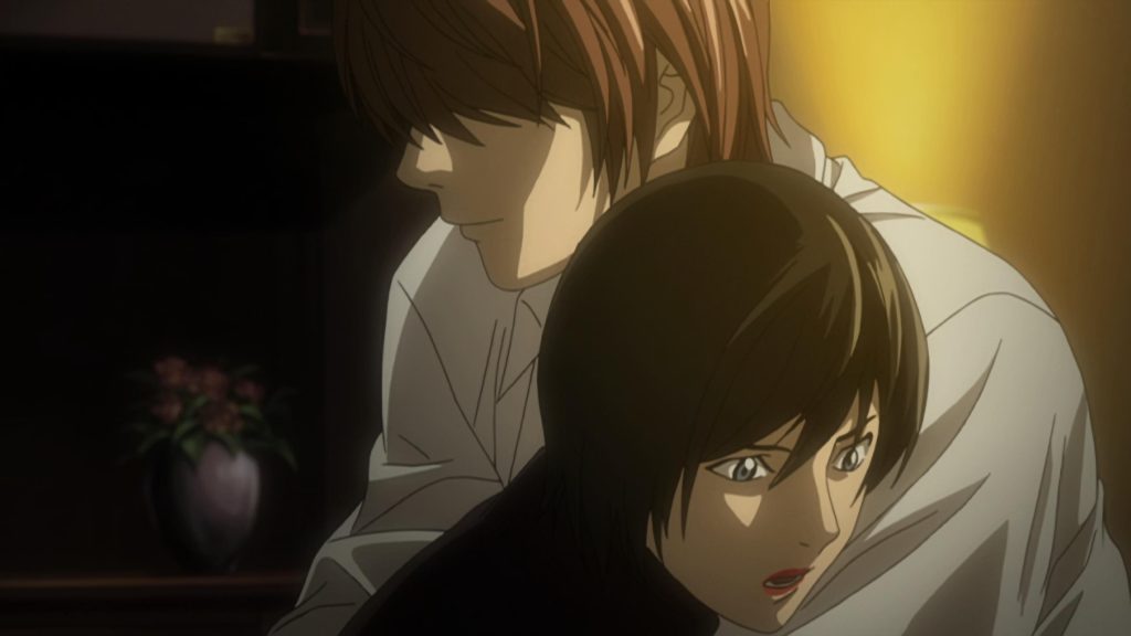 Light Yamagi and Kiyomi Takada in Death Note. 