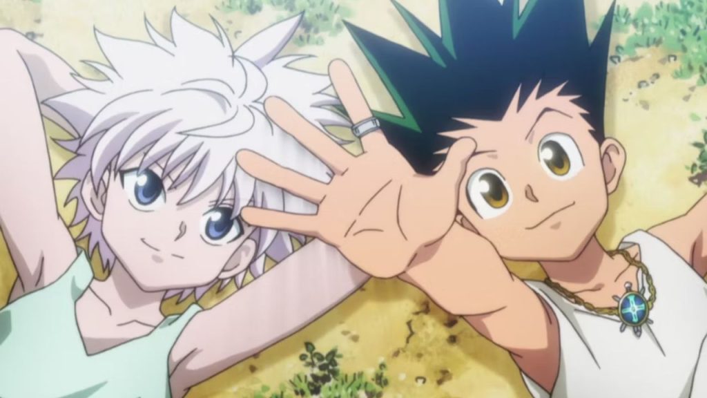 Gon and Killua reminiscing with each other