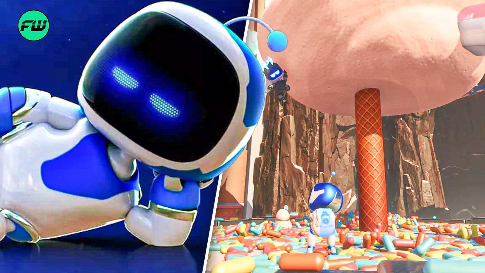 Astro Bot: коллекционные локации Сливочного каньона