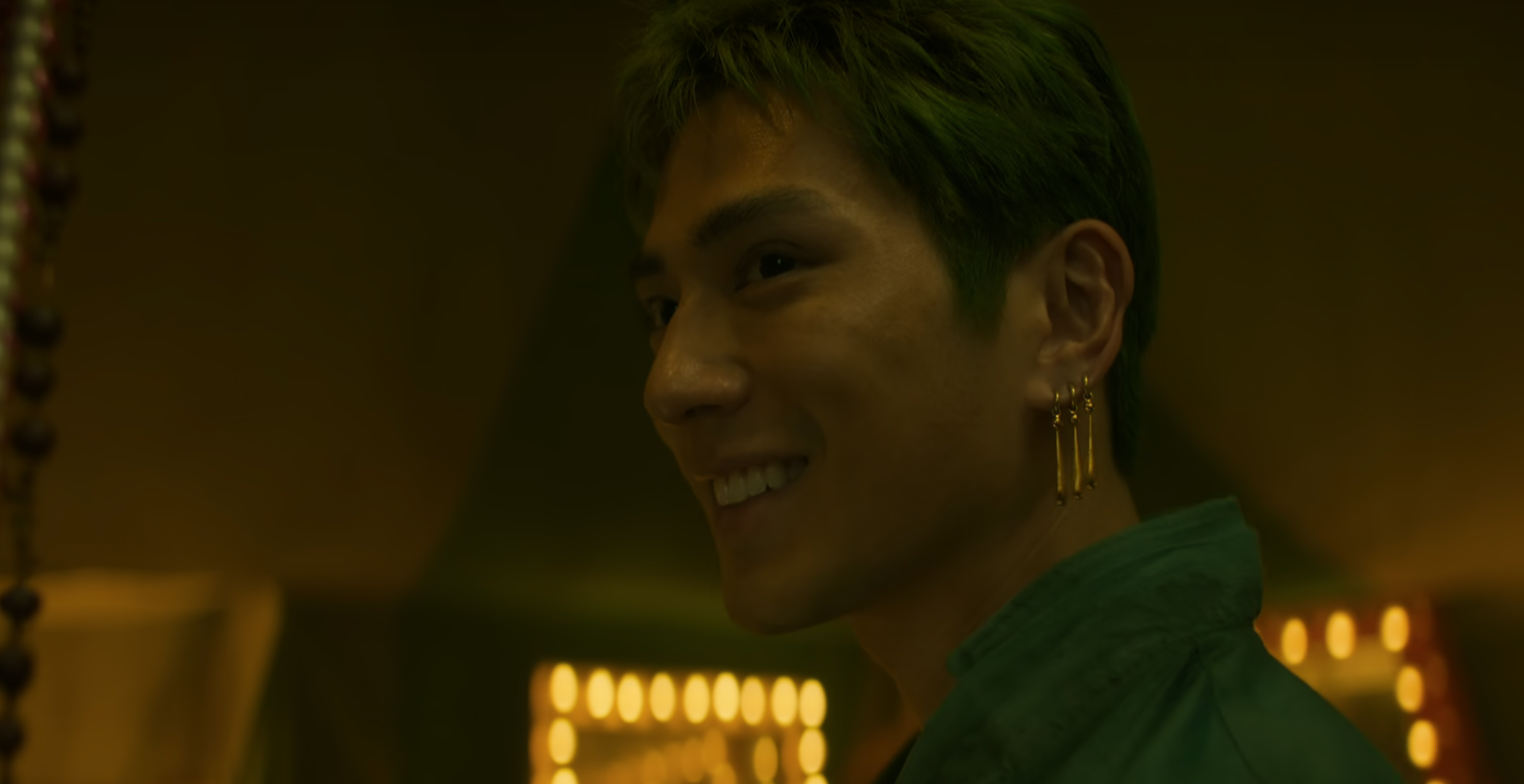 Zoro is smiling in the One Piece Live Action 