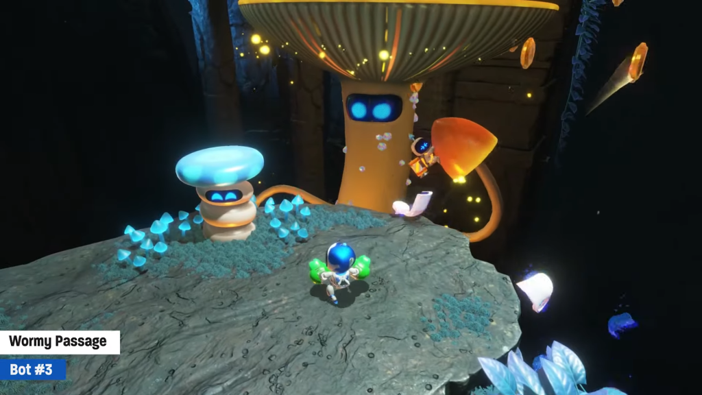 The third bot is in a giant mushroom in Wormy Passage.